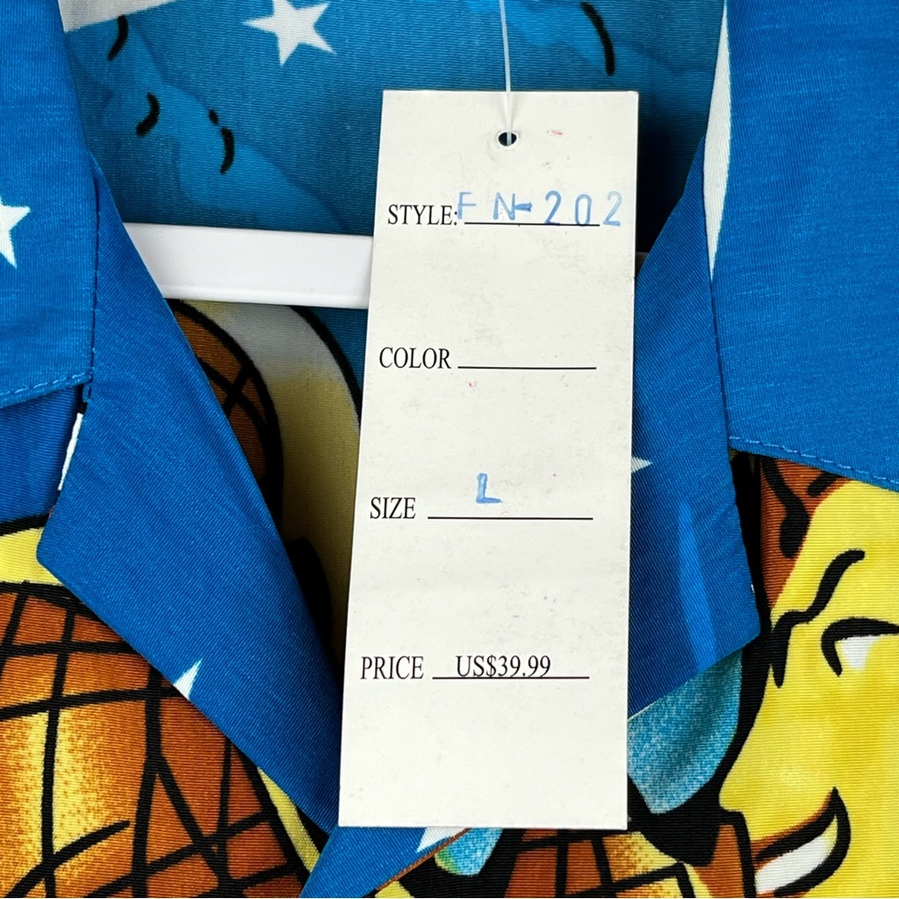 Spider-Man Short Sleeve Shirt Size‎ Large Blue Black - Picture 6 of 15